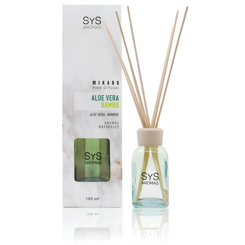 Imagen de ESTUCHE MIKADO ALOE VERA BAMBU 100ML SYS